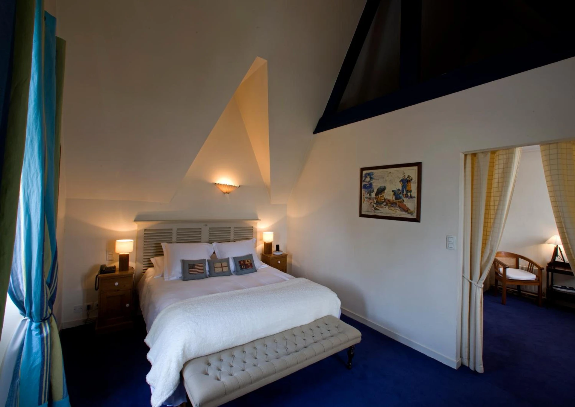 Chambre disponible pour un séminaire d'entreprise à Le Petit Hôtel des Hortensias - La Trinité-sur-Mer