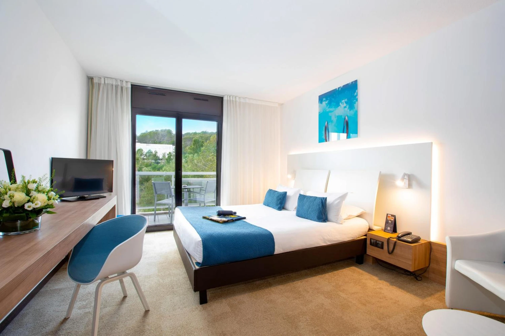 Chambre disponible pour un séminaire d'entreprise à Mouratoglou Hotel & Resort - Biot
