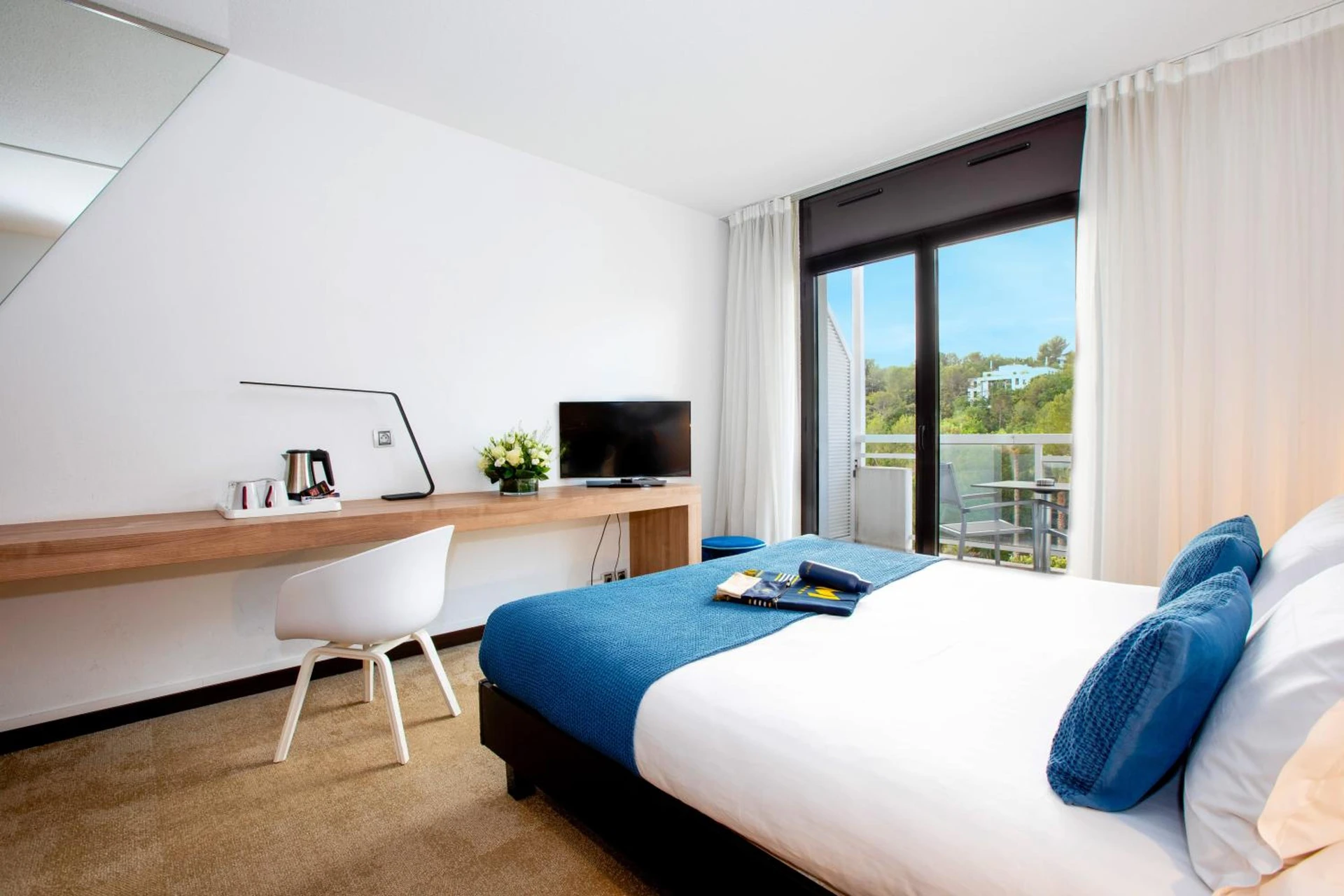Chambre disponible pour un séminaire d'entreprise à Mouratoglou Hotel & Resort - Biot