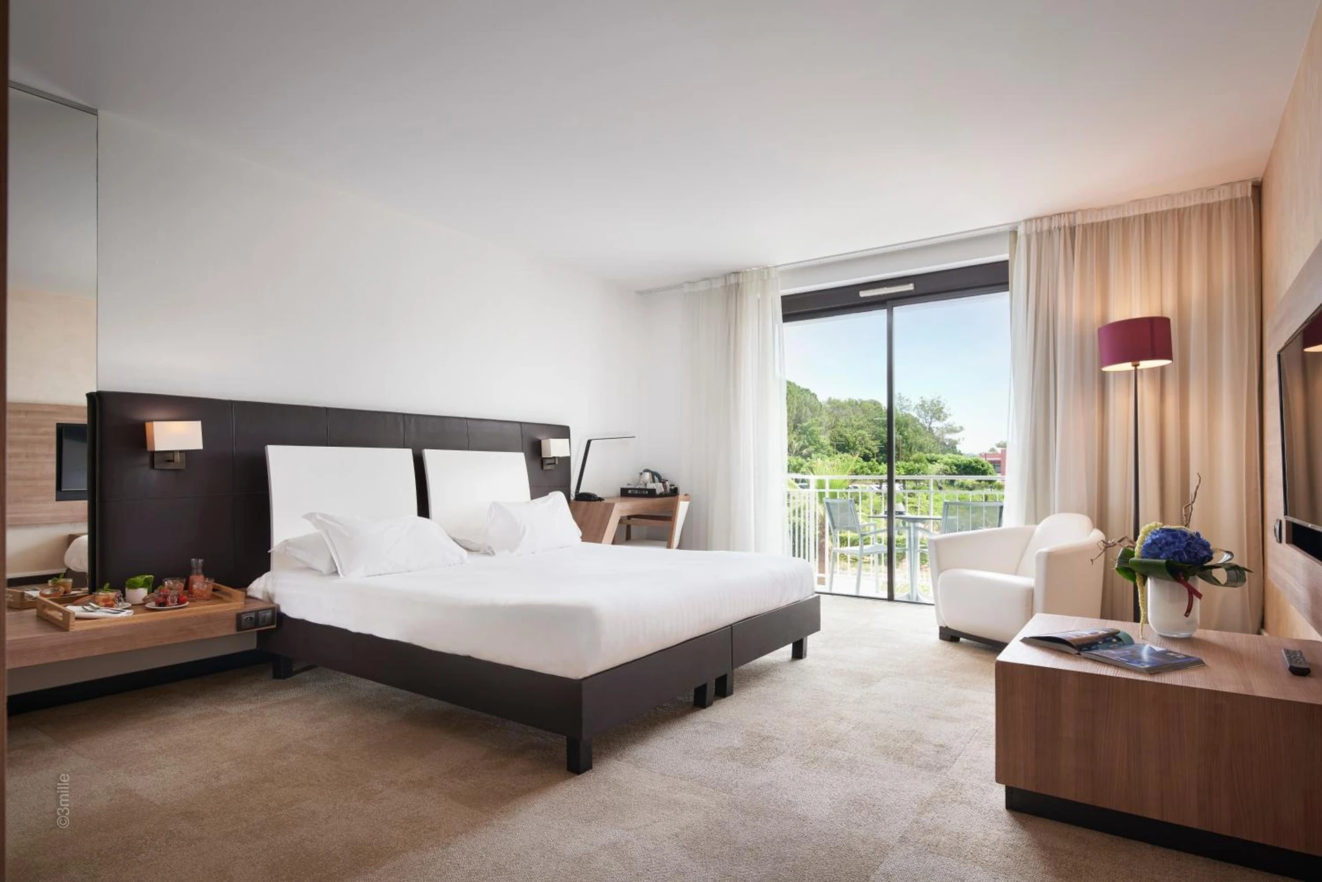 Chambre disponible pour un séminaire d'entreprise à Mouratoglou Hotel & Resort - Biot