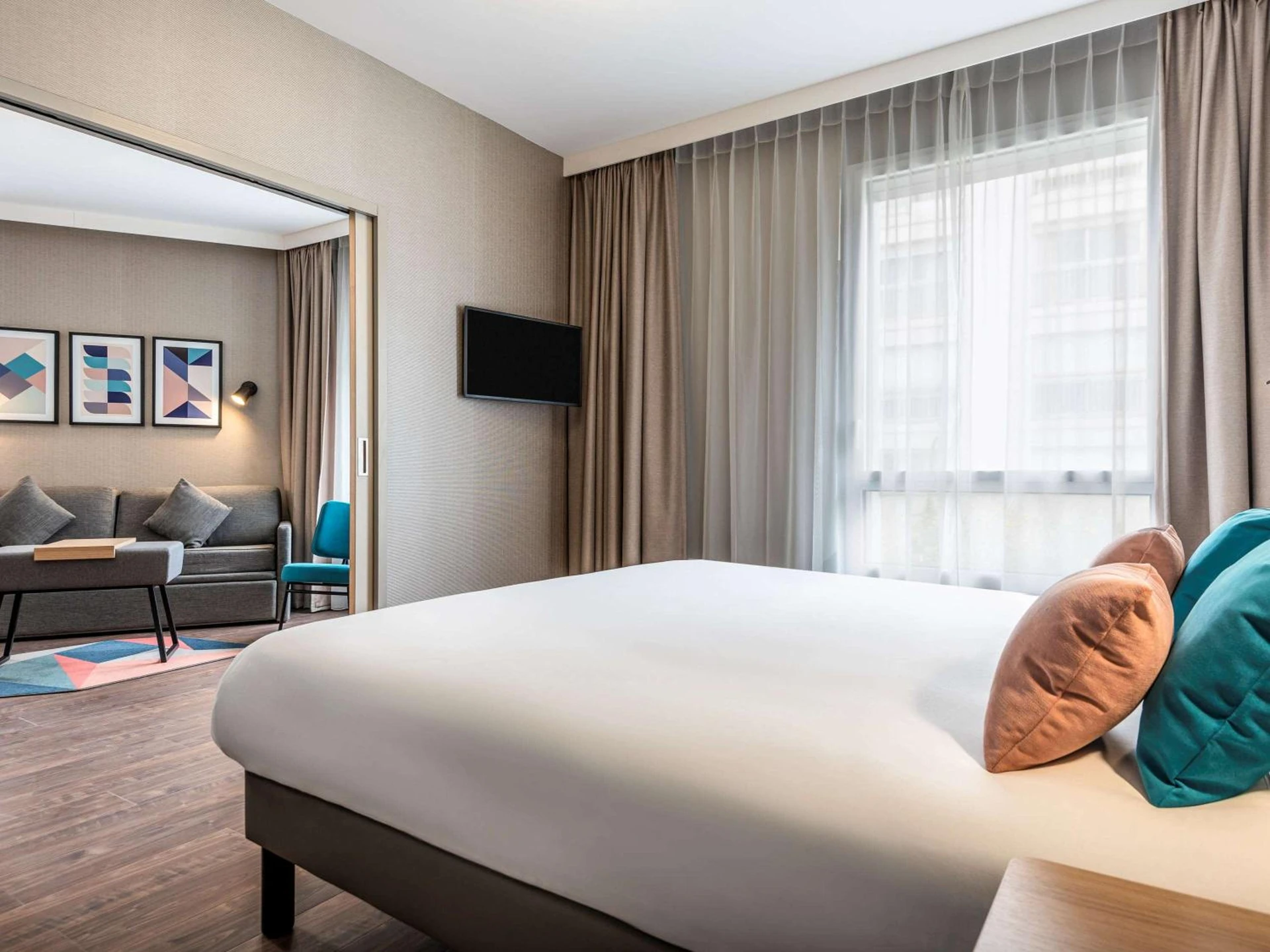 Magnifique chambre pour un séminaire d'entreprise à Aparthotel Adagio Paris Suresnes Longchamp - Suresnes