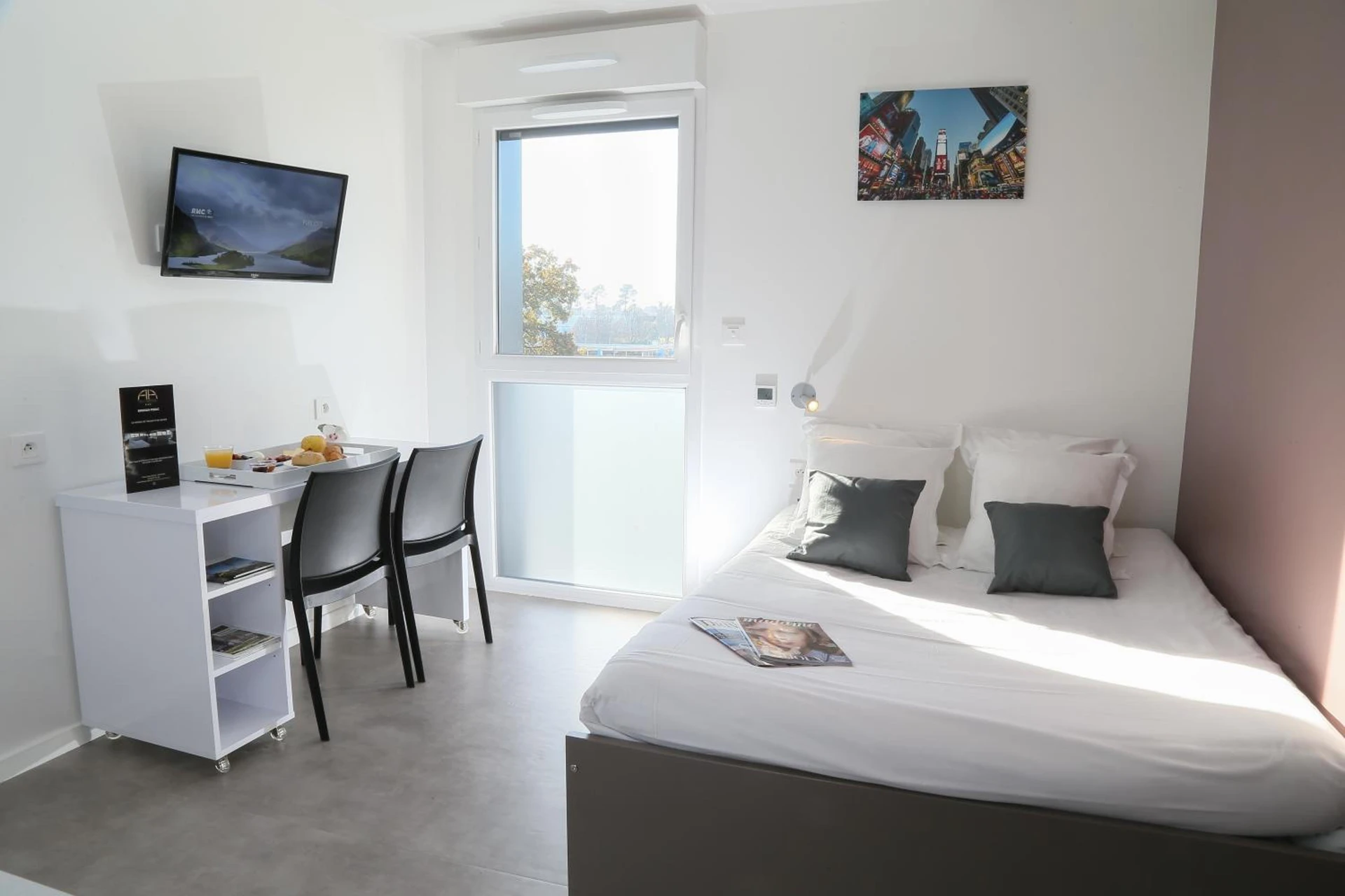 Chambre disponible pour un séminaire d'entreprise à All Suites Appart Hôtel Bordeaux Pessac - Pessac