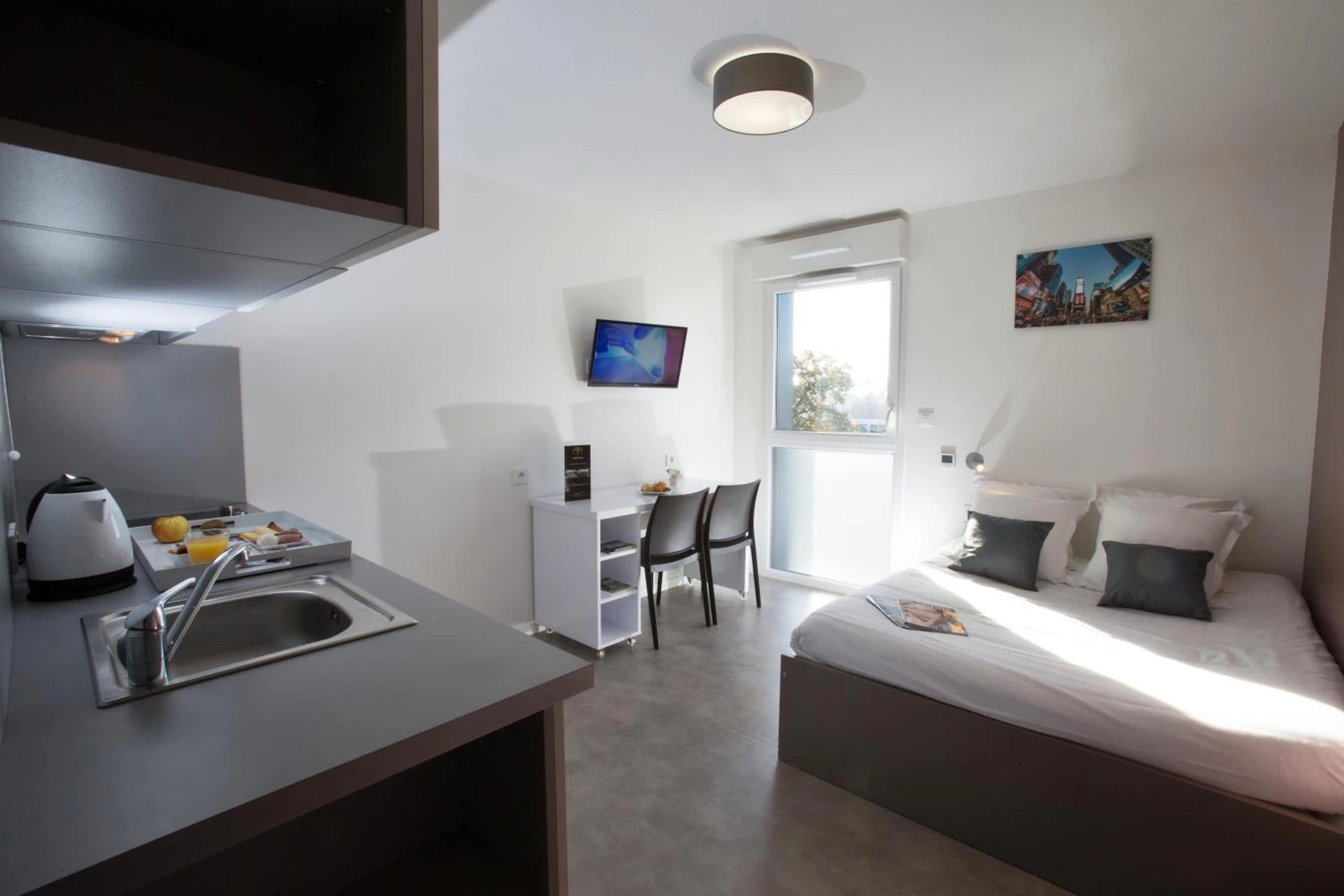 Chambre disponible pour un séminaire d'entreprise à All Suites Appart Hôtel Bordeaux Pessac - Pessac
