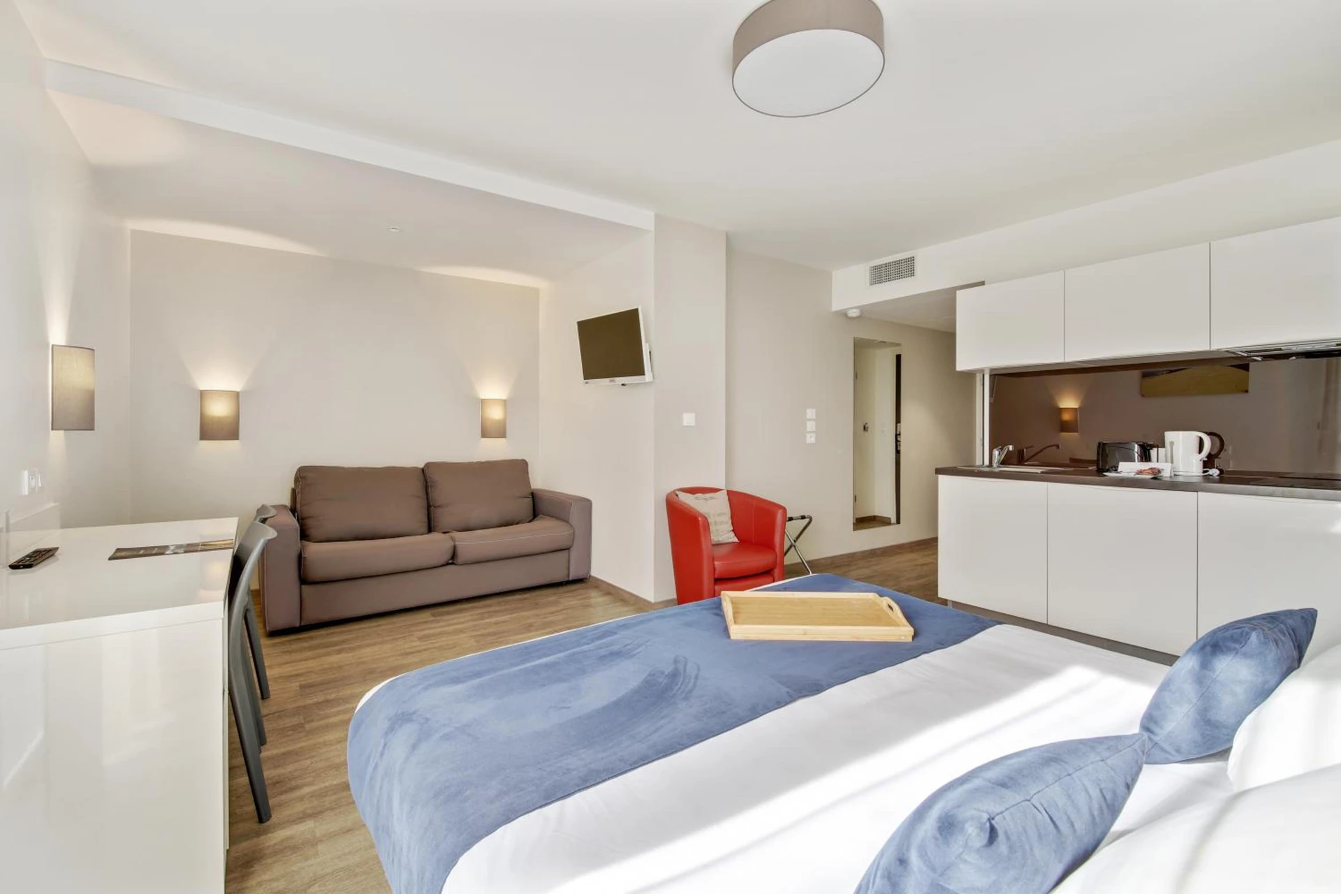 Chambre disponible pour un séminaire d'entreprise à All Suites Appart Hôtel Bordeaux Pessac - Pessac