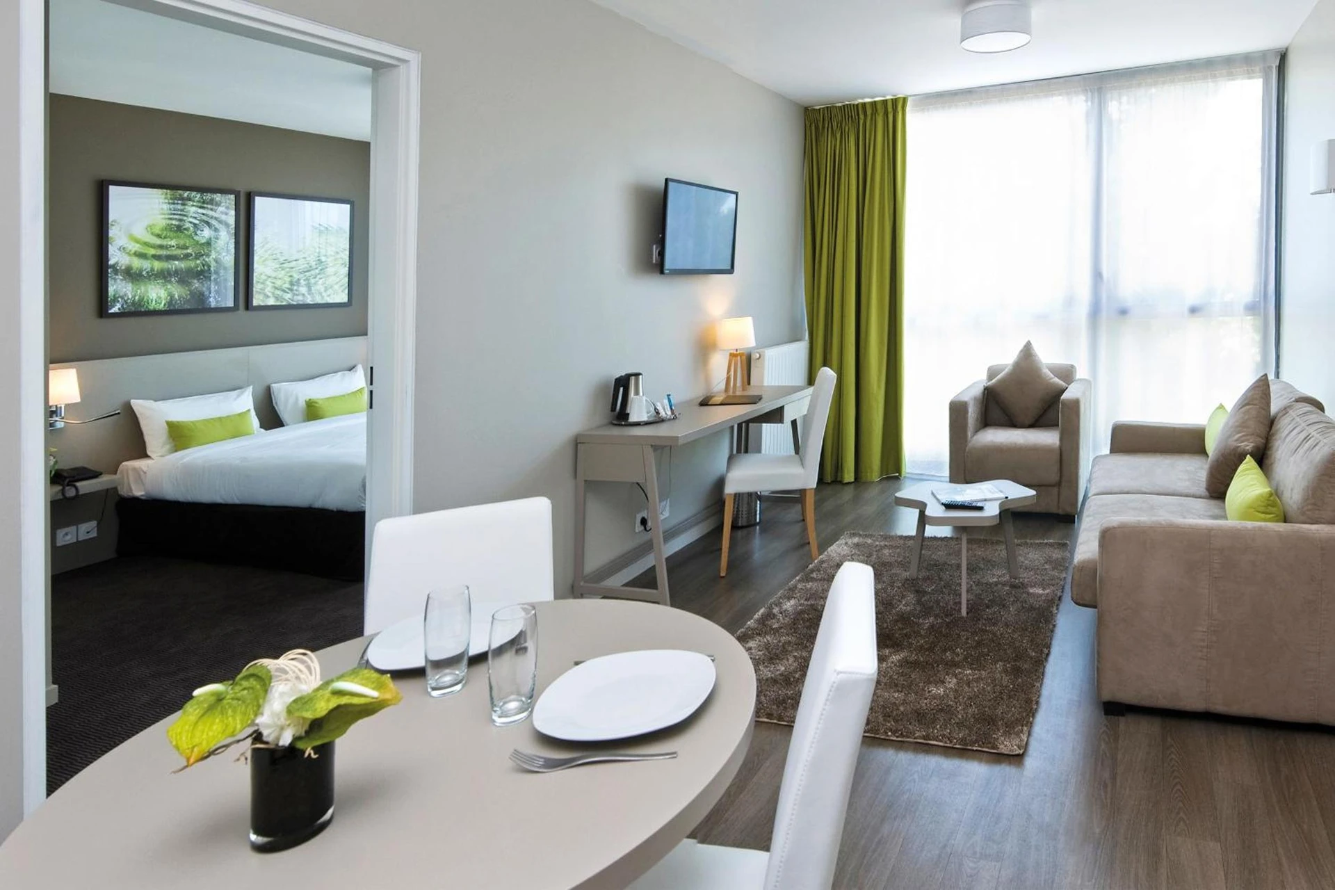 Chambre disponible pour un séminaire d'entreprise à Appart’City Confort Rennes – Cesson Sévigné - Cesson-Sévigné
