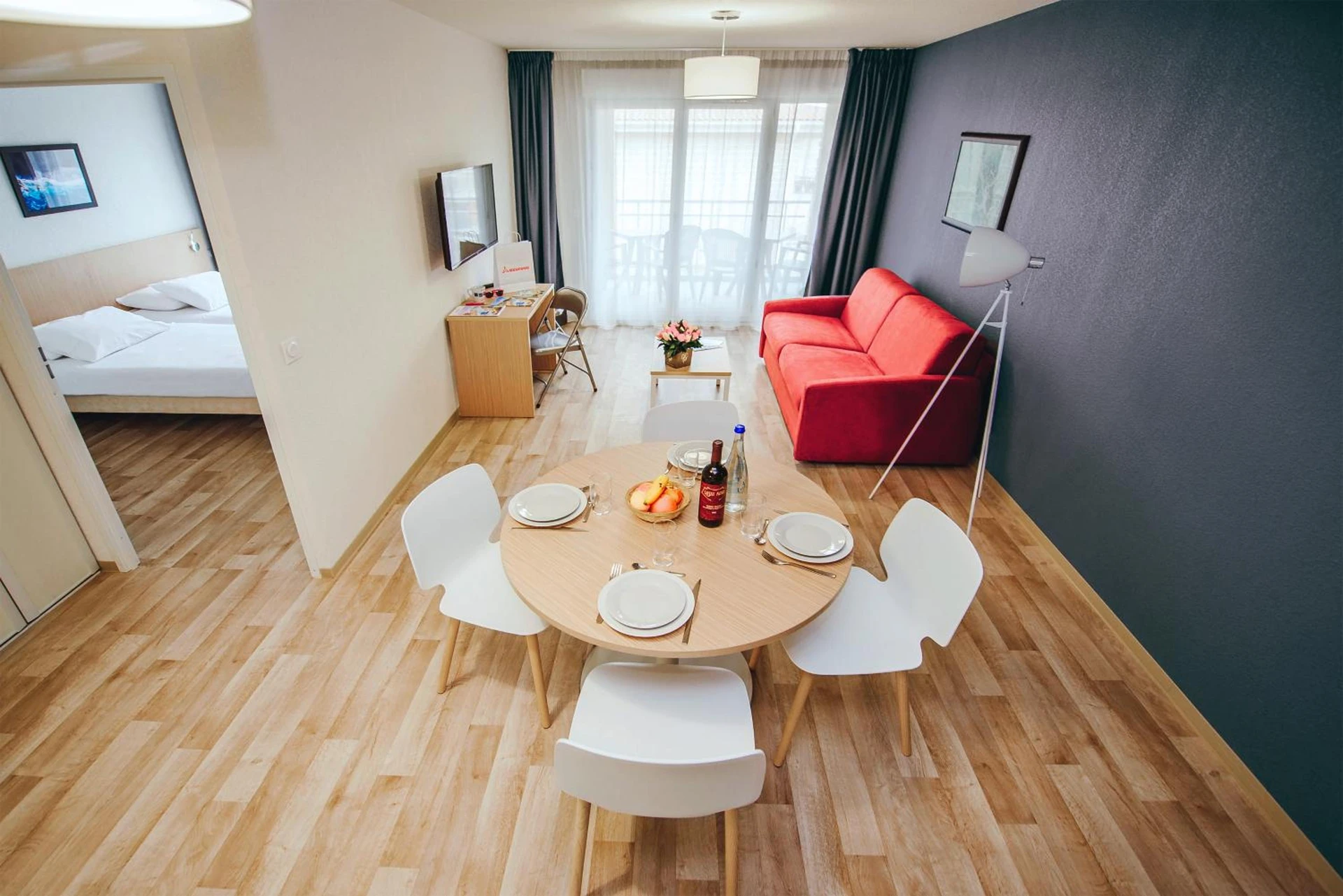 Chambre disponible pour un séminaire d'entreprise à Résidence Bella Vista by Azureva - Roquebrune-Cap-Martin