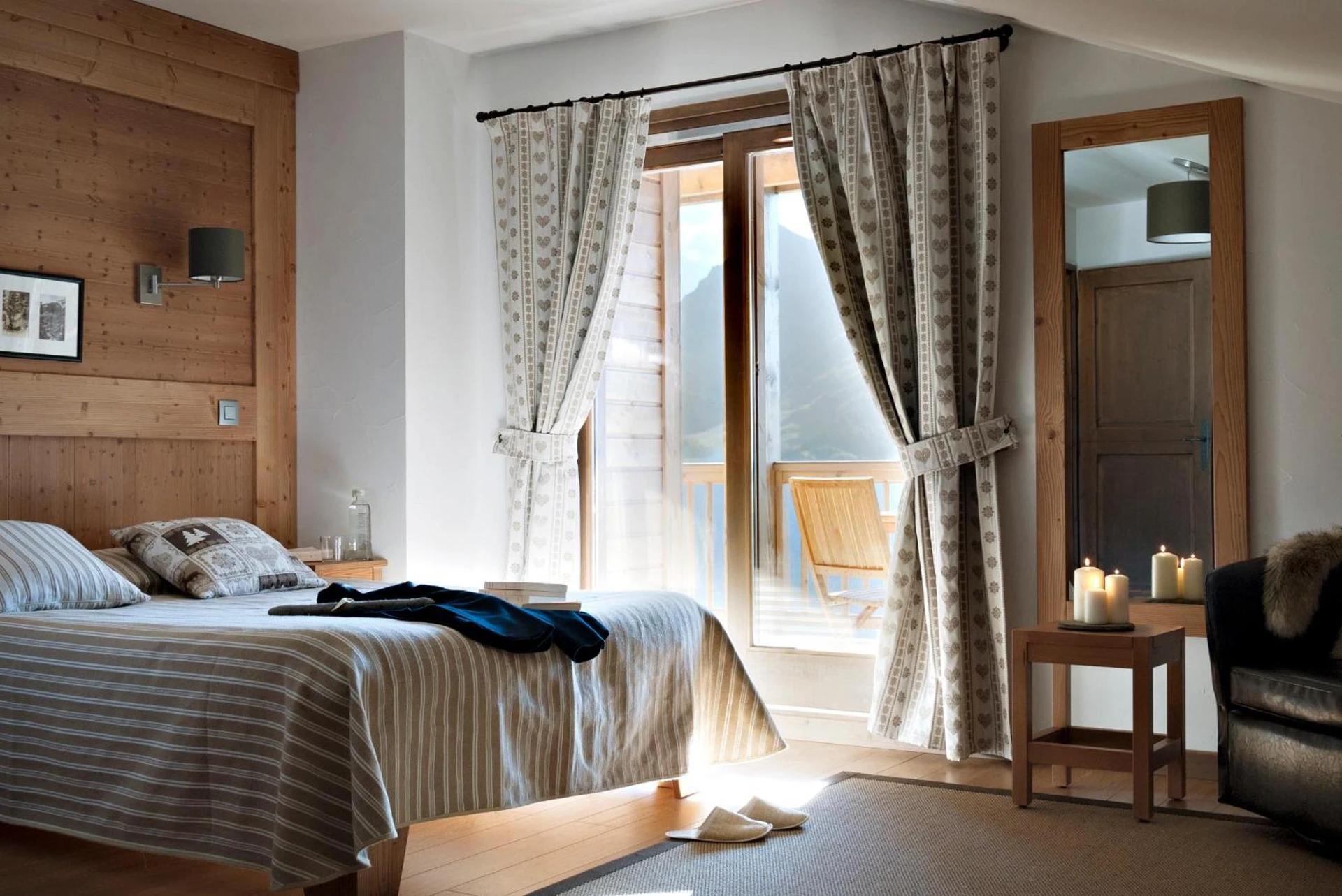 Chambre disponible pour un séminaire d'entreprise à CGH Résidences & Spas Le Ruitor - Sainte-Foy-Tarentaise