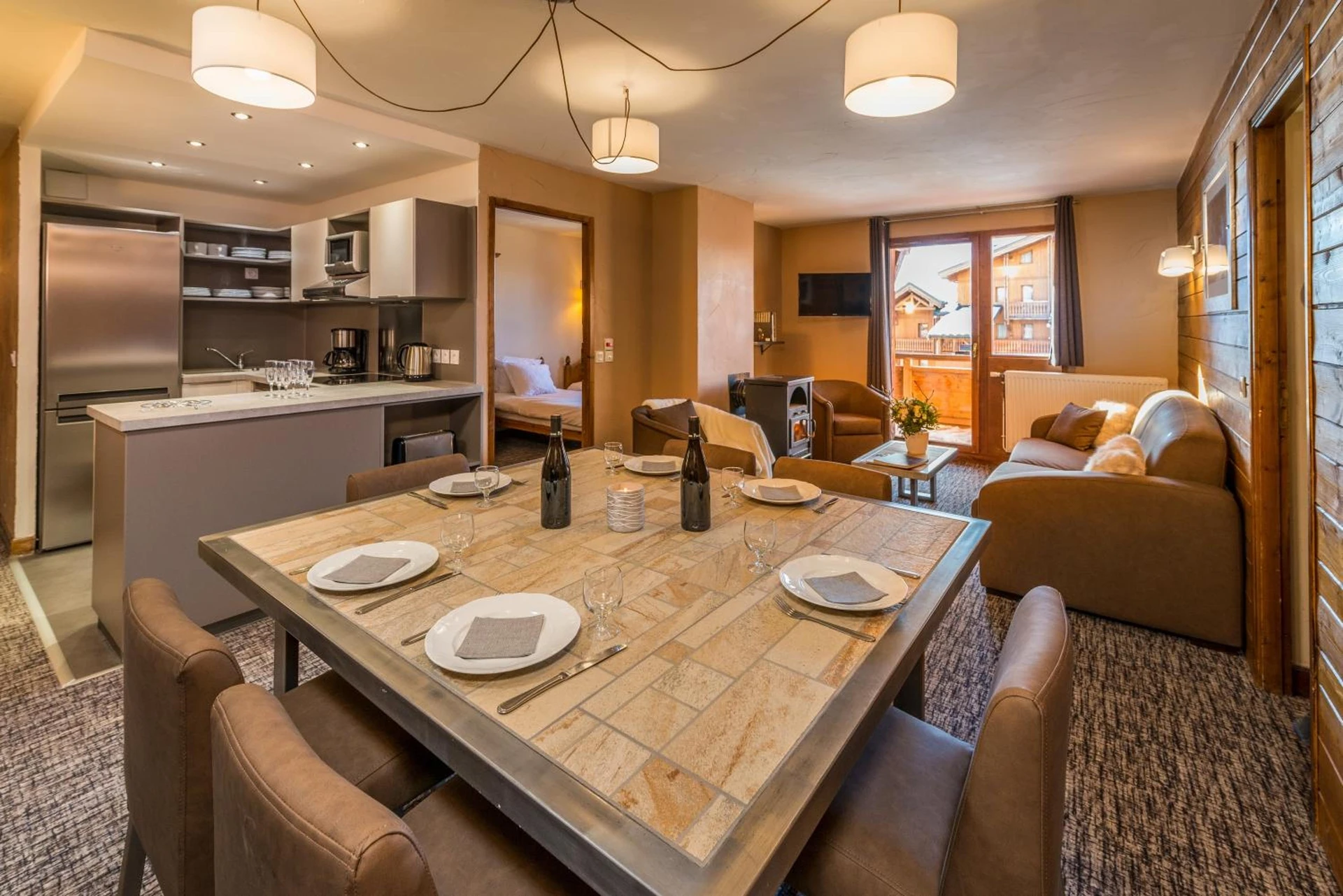 Chambre disponible pour un séminaire d'entreprise à Chalet Val 2400 - Val Thorens