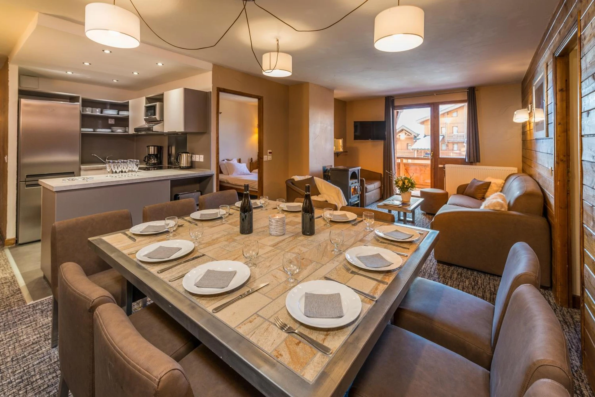 Chambre disponible pour un séminaire d'entreprise à Chalet Val 2400 - Val Thorens