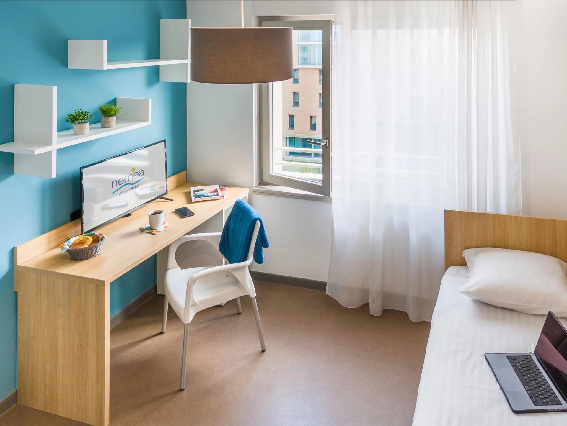 Chambre disponible pour un séminaire d'entreprise à Nemea Appart Hotel Elypseo Strasbourg Port - Strasbourg