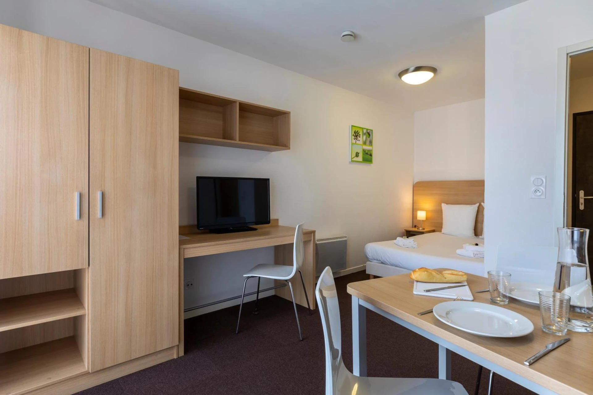 Chambre disponible pour un séminaire d'entreprise à The Originals Residence, Kosy Appart'hotels Troyes City & Park - Troyes