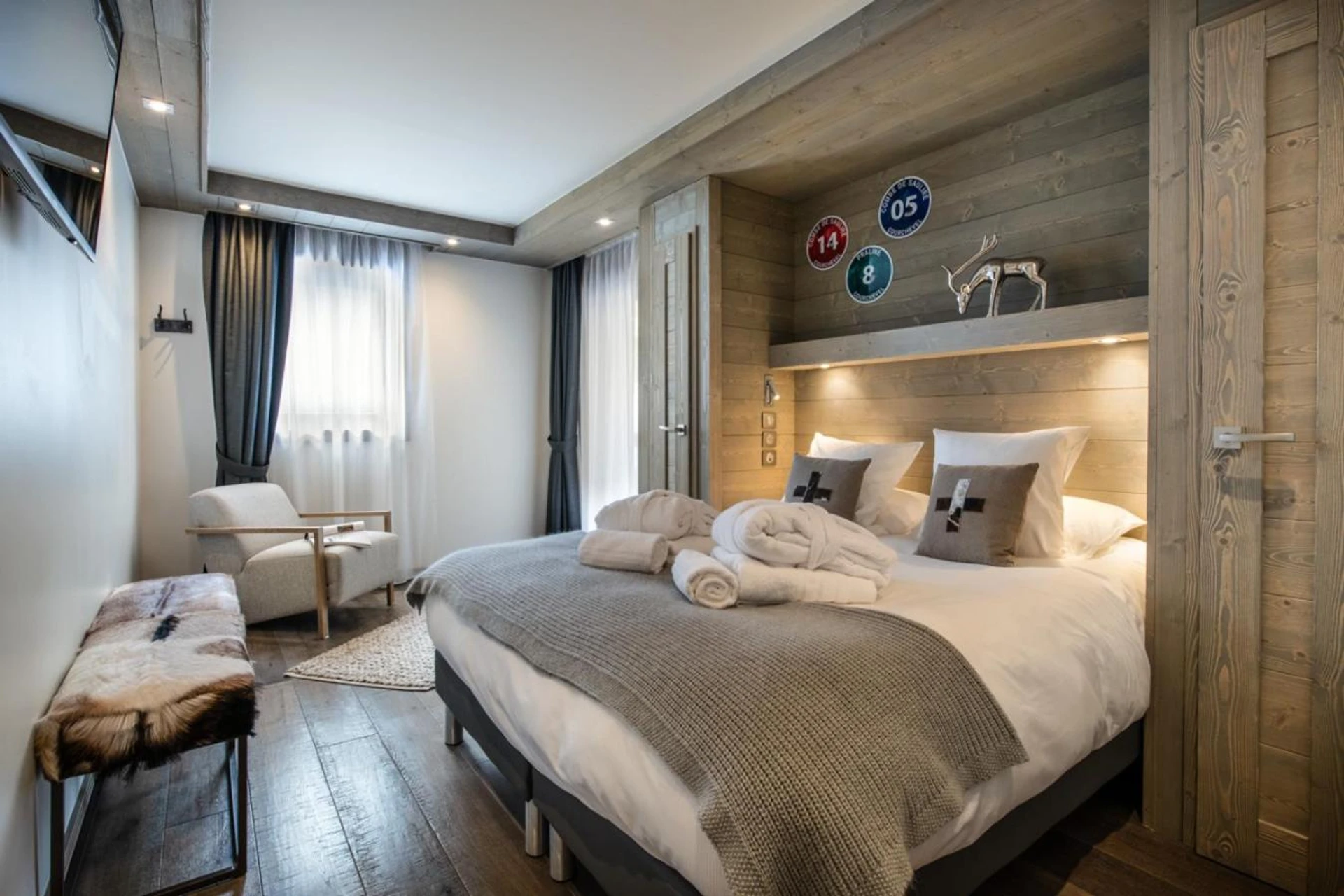 Magnifique chambre pour un séminaire d'entreprise à Le C by Alpine Resorts - Courchevel