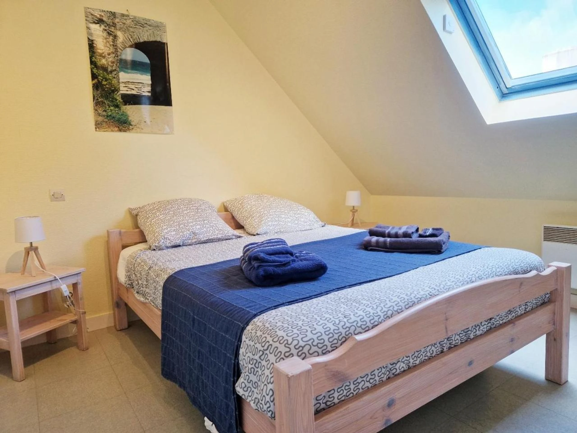 Chambre disponible pour un séminaire d'entreprise à Les Maisons de Kerdavid'île - votre résidence de vacances à Belle ile en mer - Locmaria