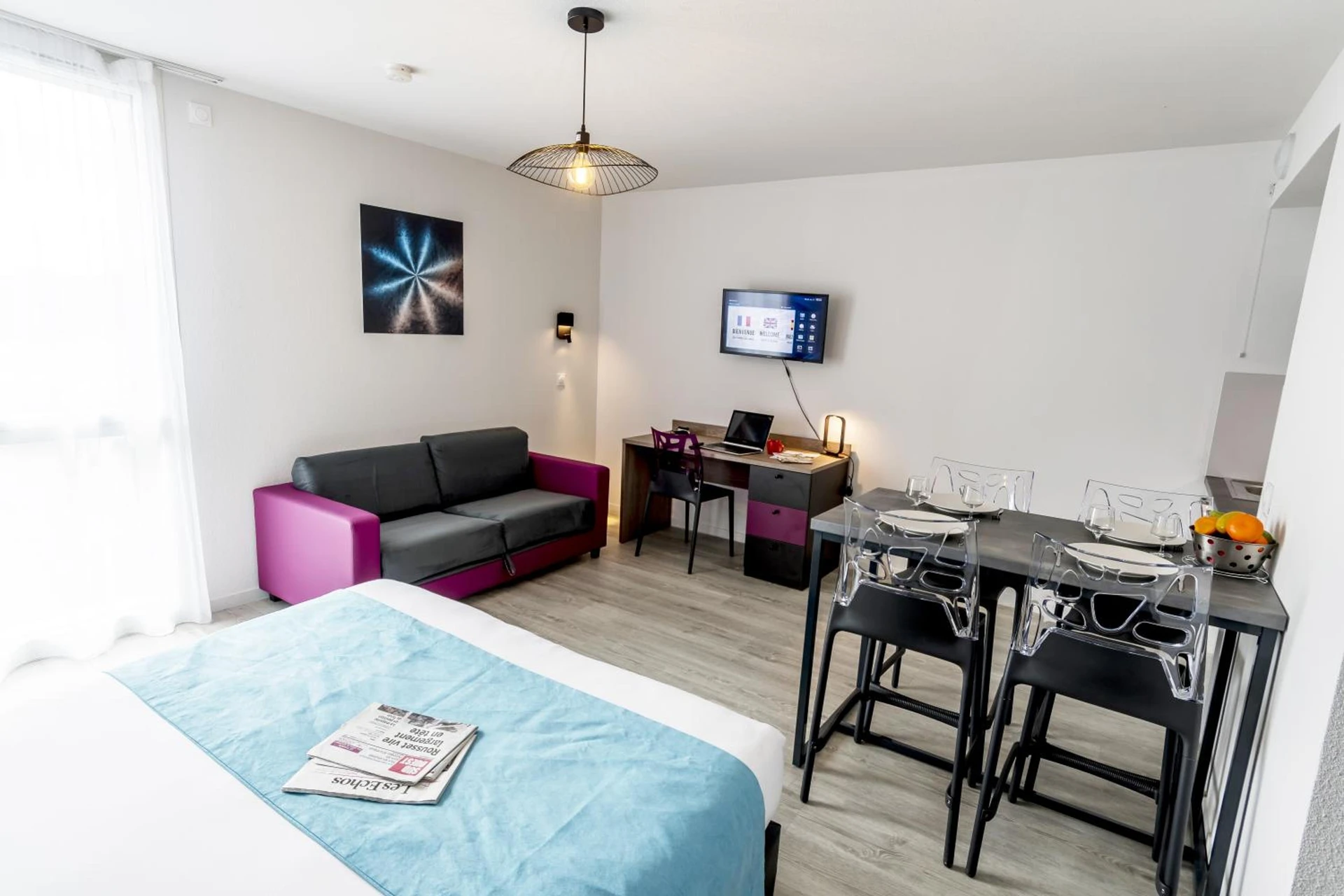 Magnifique chambre pour un séminaire d'entreprise à Appart-Hôtel Mer & Golf City Bordeaux Lac - Bordeaux