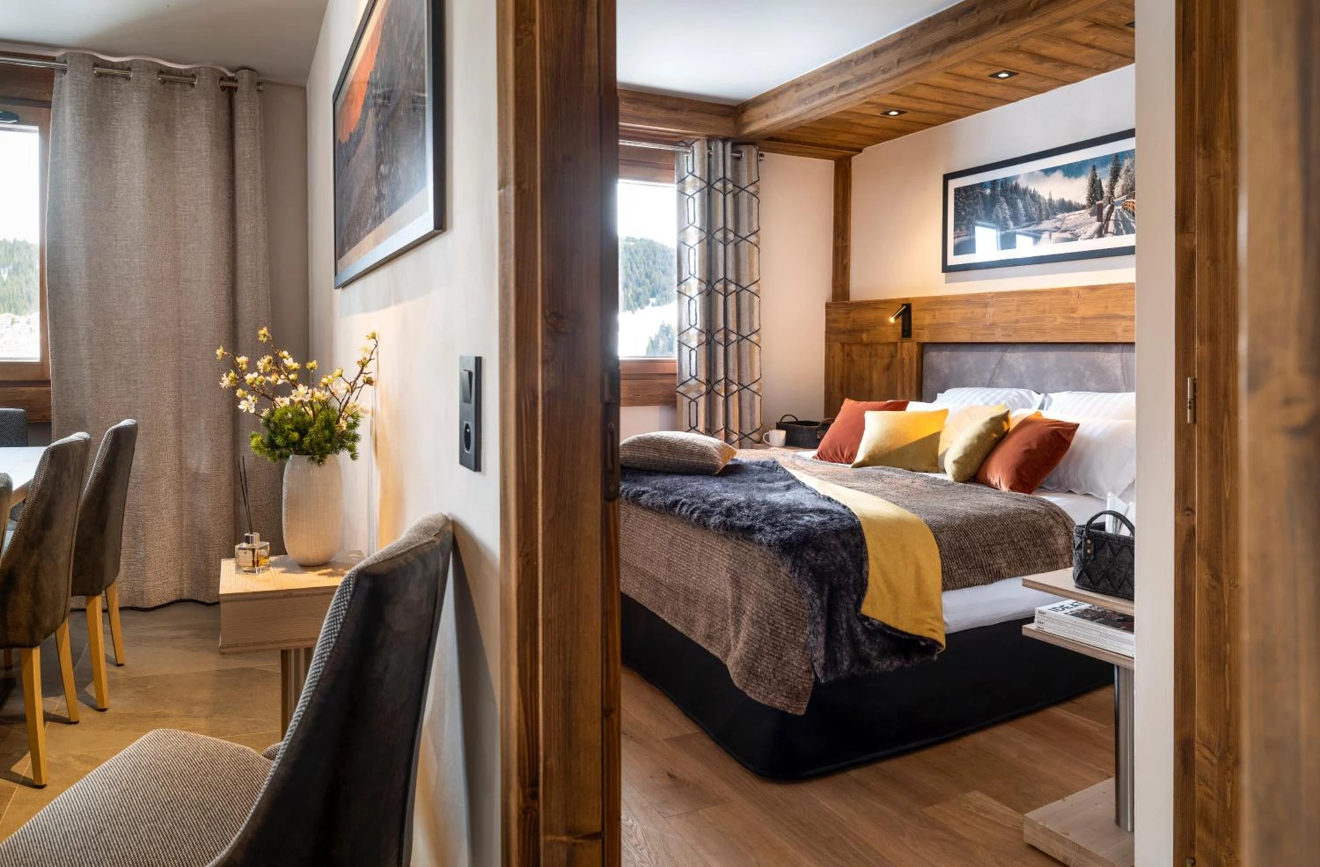 Chambre disponible pour un séminaire d'entreprise à MGM Hôtels & Résidences - Résidence Chalets Laska - Les Contamines-Montjoie
