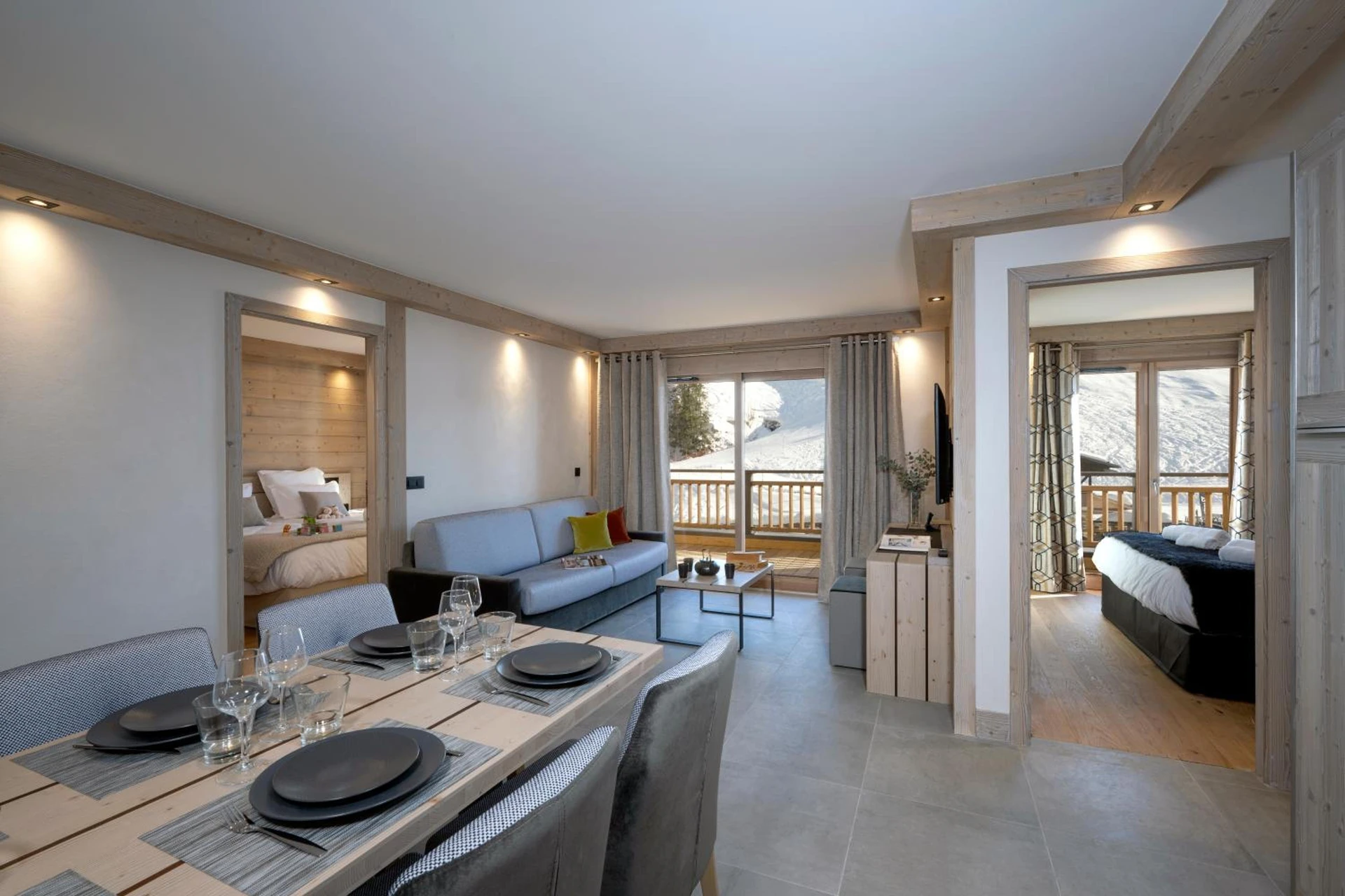 Chambre disponible pour un séminaire d'entreprise à MGM Hôtels & Résidences - Résidence Le Roc Des Tours - Le Grand-Bornand