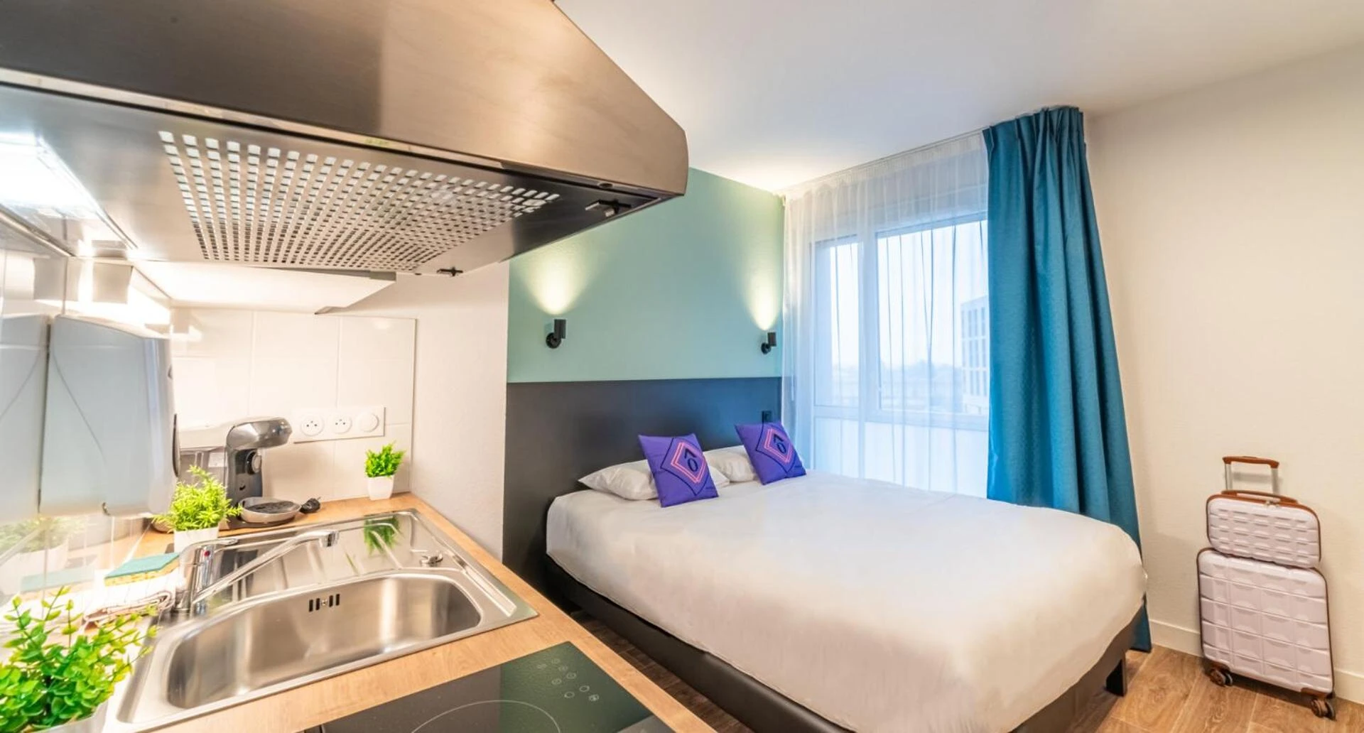 Chambre disponible pour un séminaire d'entreprise à Montempô Appart'hôtel Bordeaux Belvédère - Bordeaux