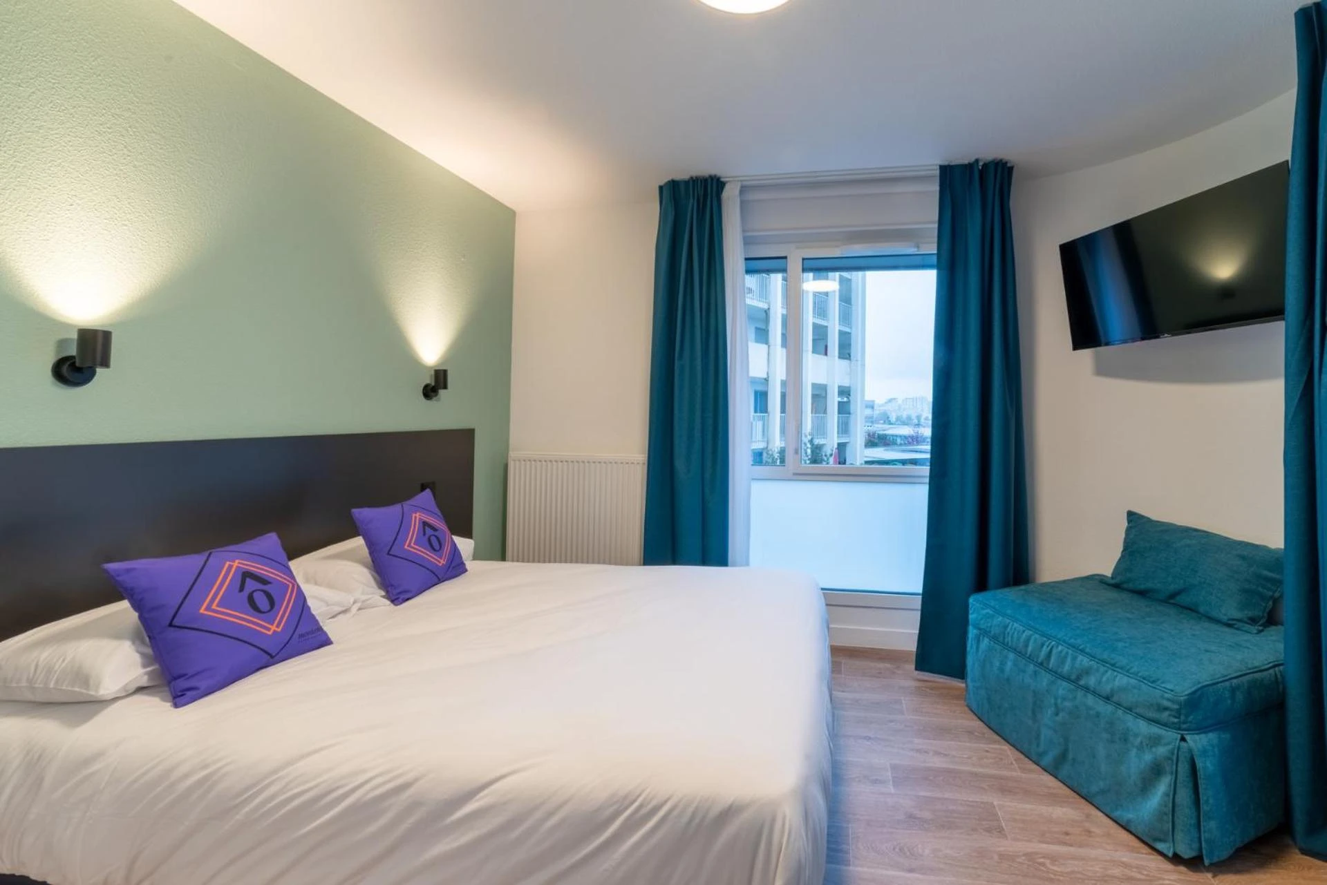 Chambre disponible pour un séminaire d'entreprise à Montempô Appart'hôtel Bordeaux Belvédère - Bordeaux
