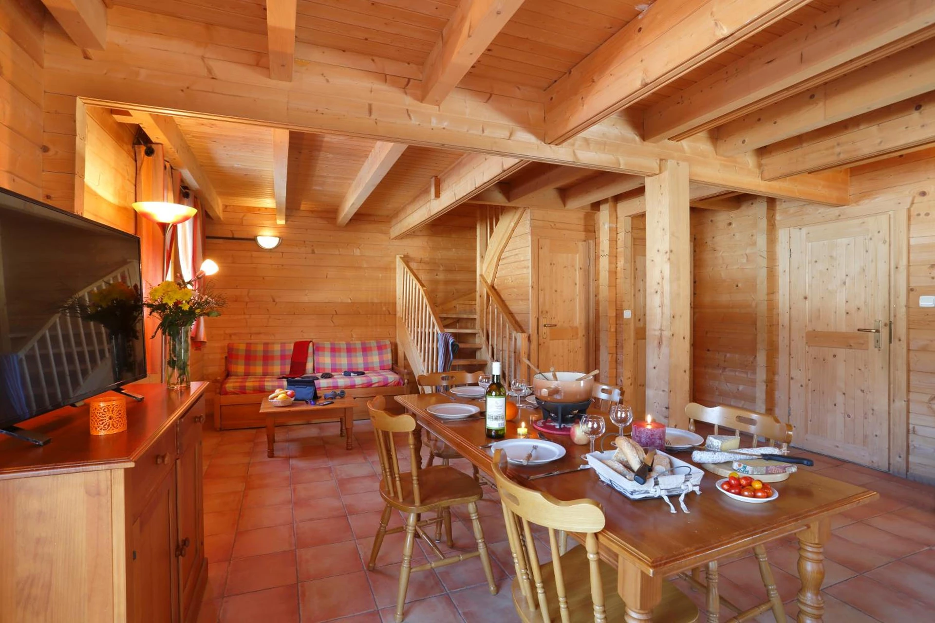 Lieu convivial pour un séminaire d'entreprise à Résidence Néméa Les Chalets du Bois de Champelle - Morillon - En savoir plus 