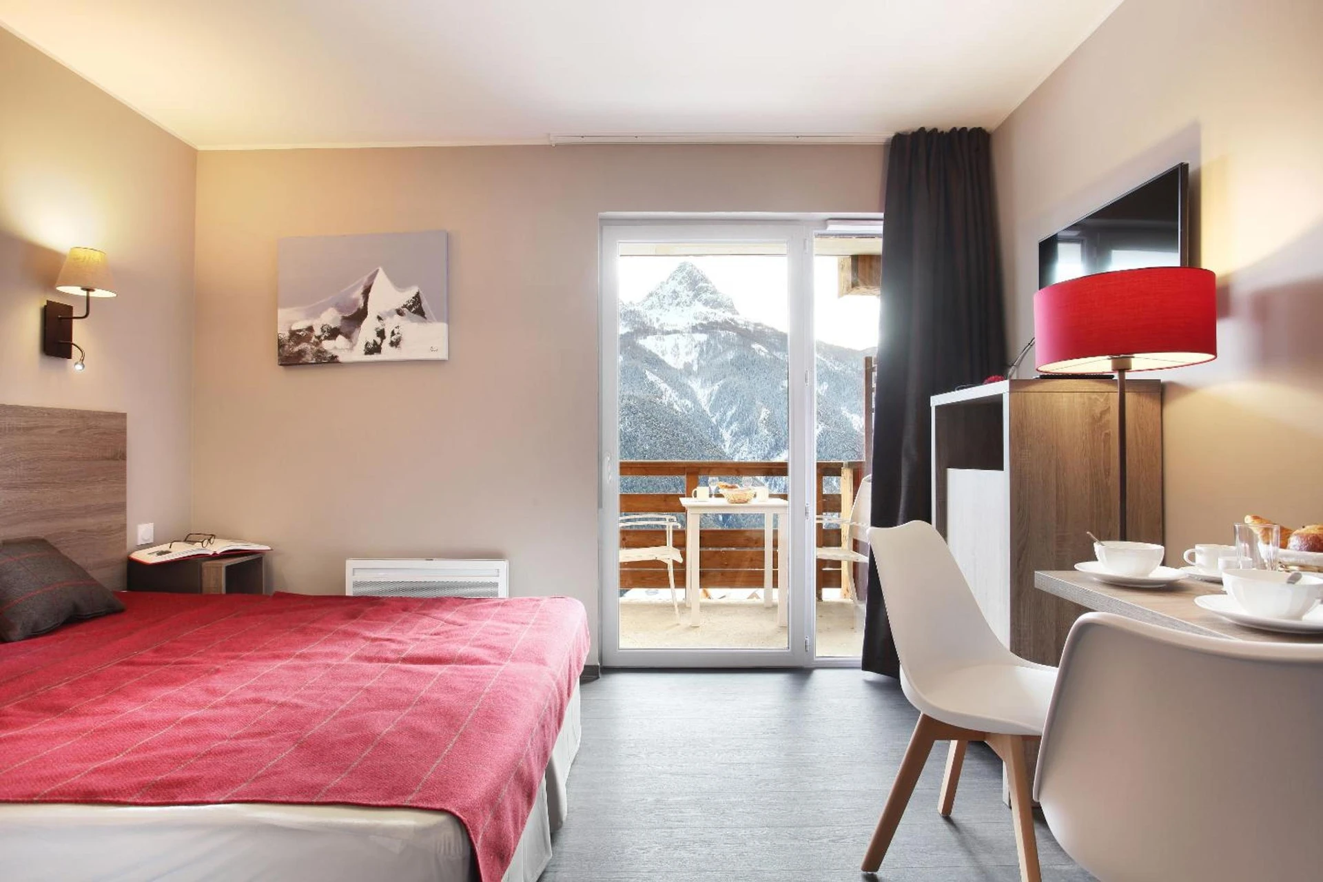 Chambre disponible pour un séminaire d'entreprise à Résidence Odalys Le Village de Praroustan - Pra-Loup