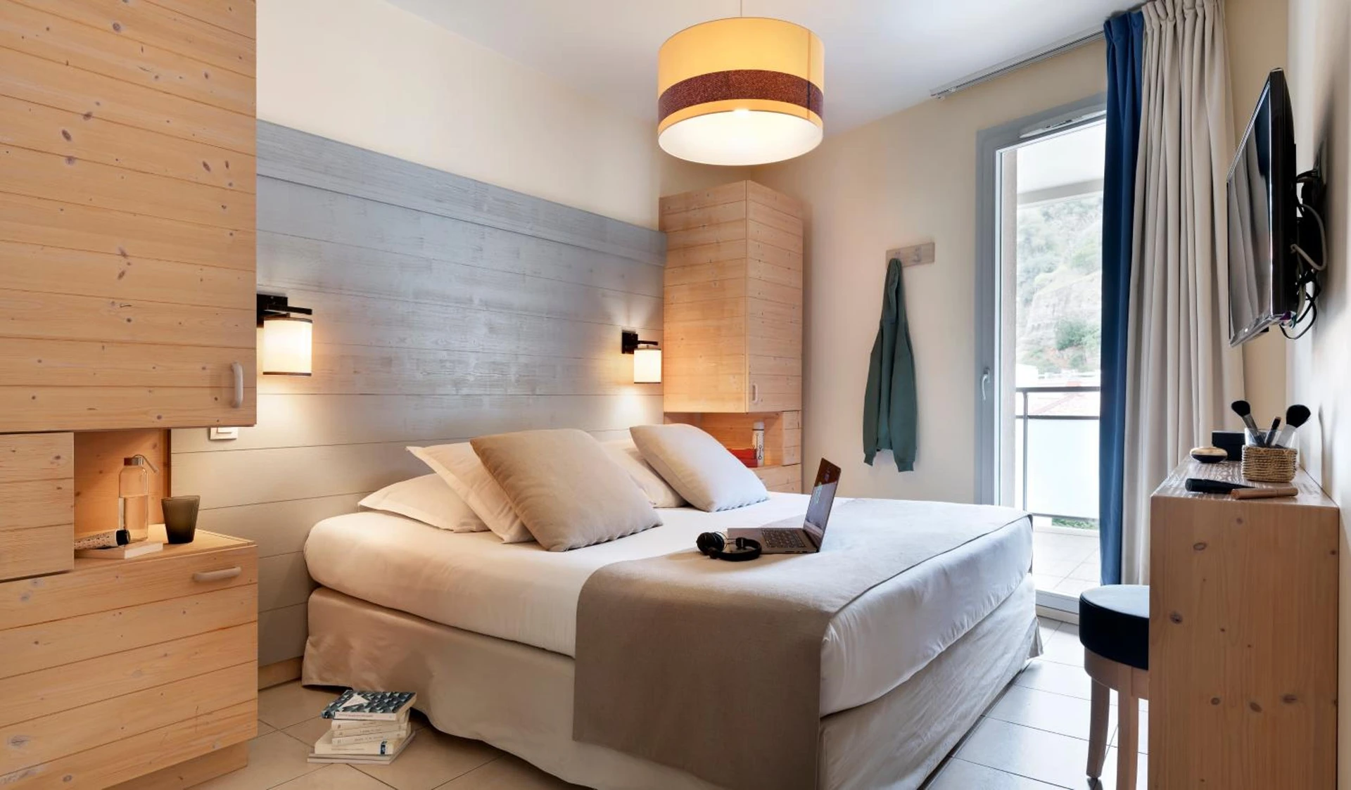 Chambre disponible pour un séminaire d'entreprise à Résidence Pierre & Vacances Premium Julia Augusta - Roquebrune-Cap-Martin