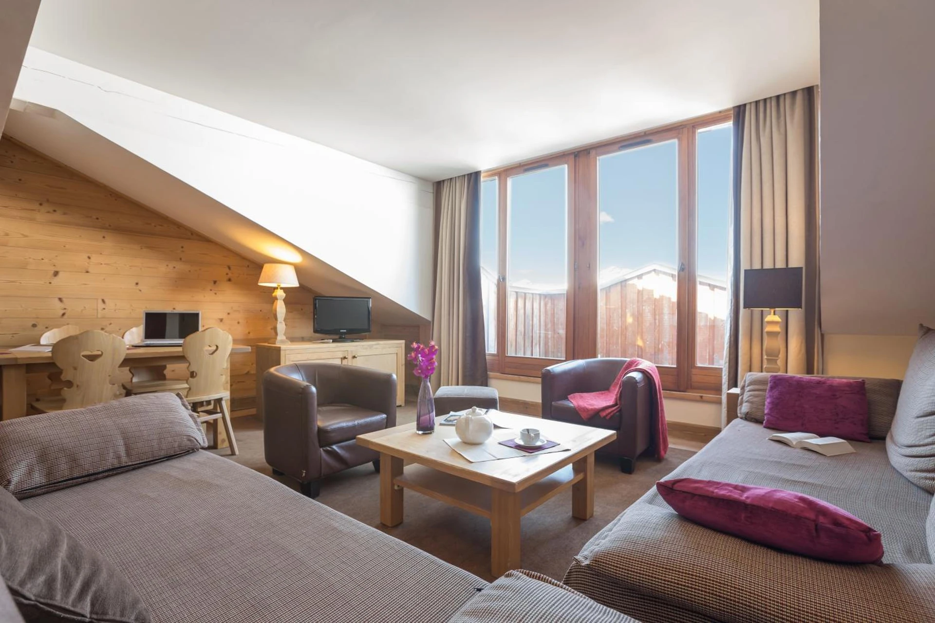 Chambre disponible pour un séminaire d'entreprise à Résidence Pierre & Vacances Premium Les Chalets du Forum - Courchevel