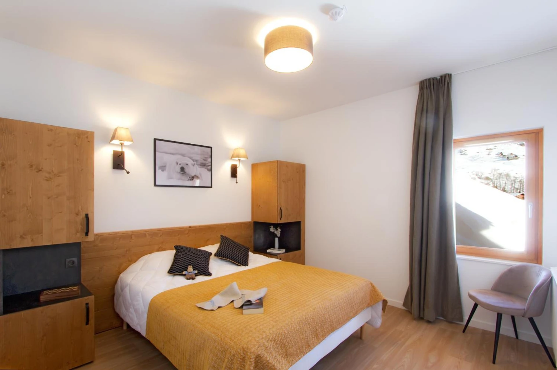 Chambre disponible pour un séminaire d'entreprise à Résidence Prestige Odalys Rochebrune Les Cimes - Orcières