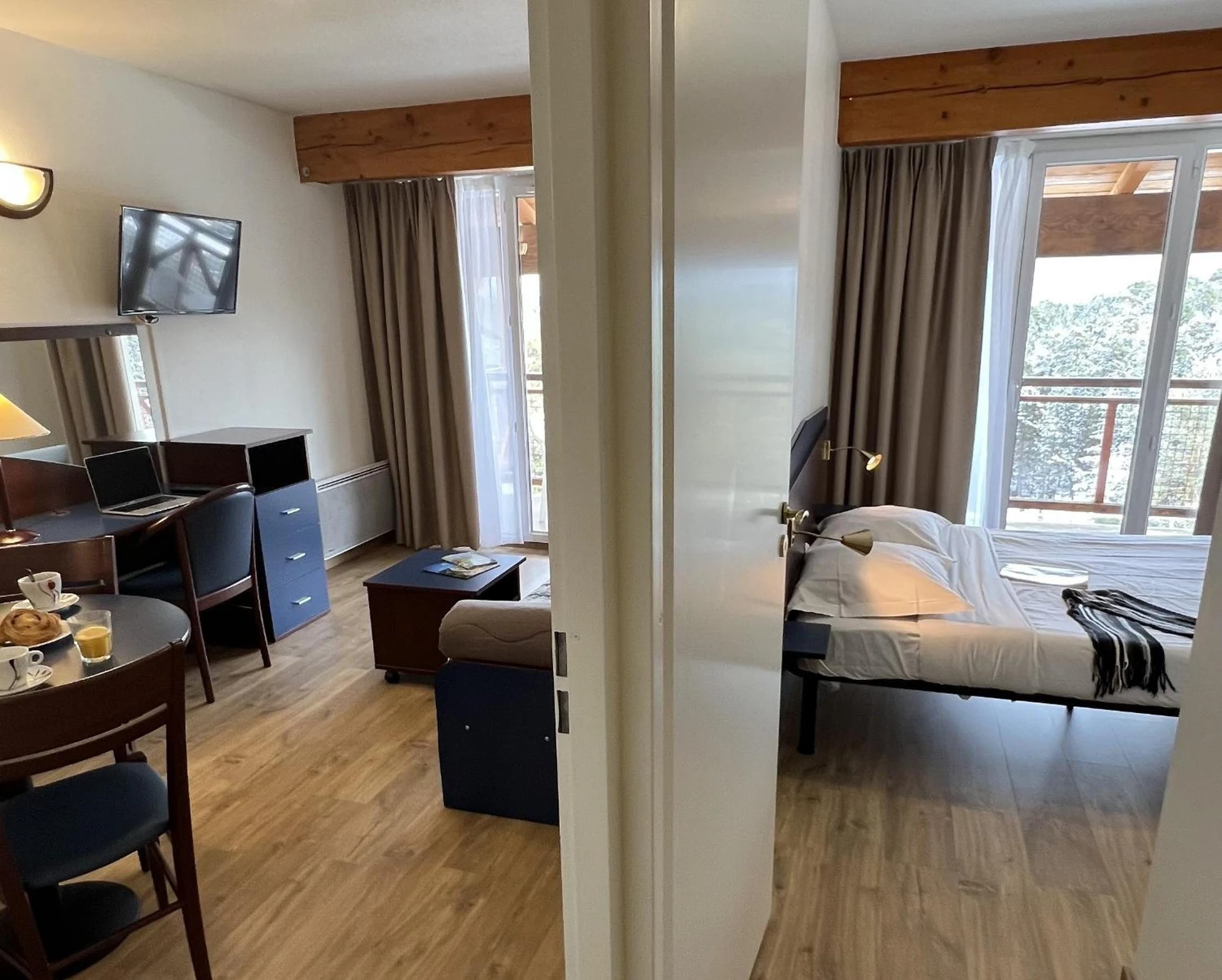 Chambre disponible pour un séminaire d'entreprise à Vacancéole - Appart'Vacances Pyrénées 2000 - Bolquère-Pyrénées 2000