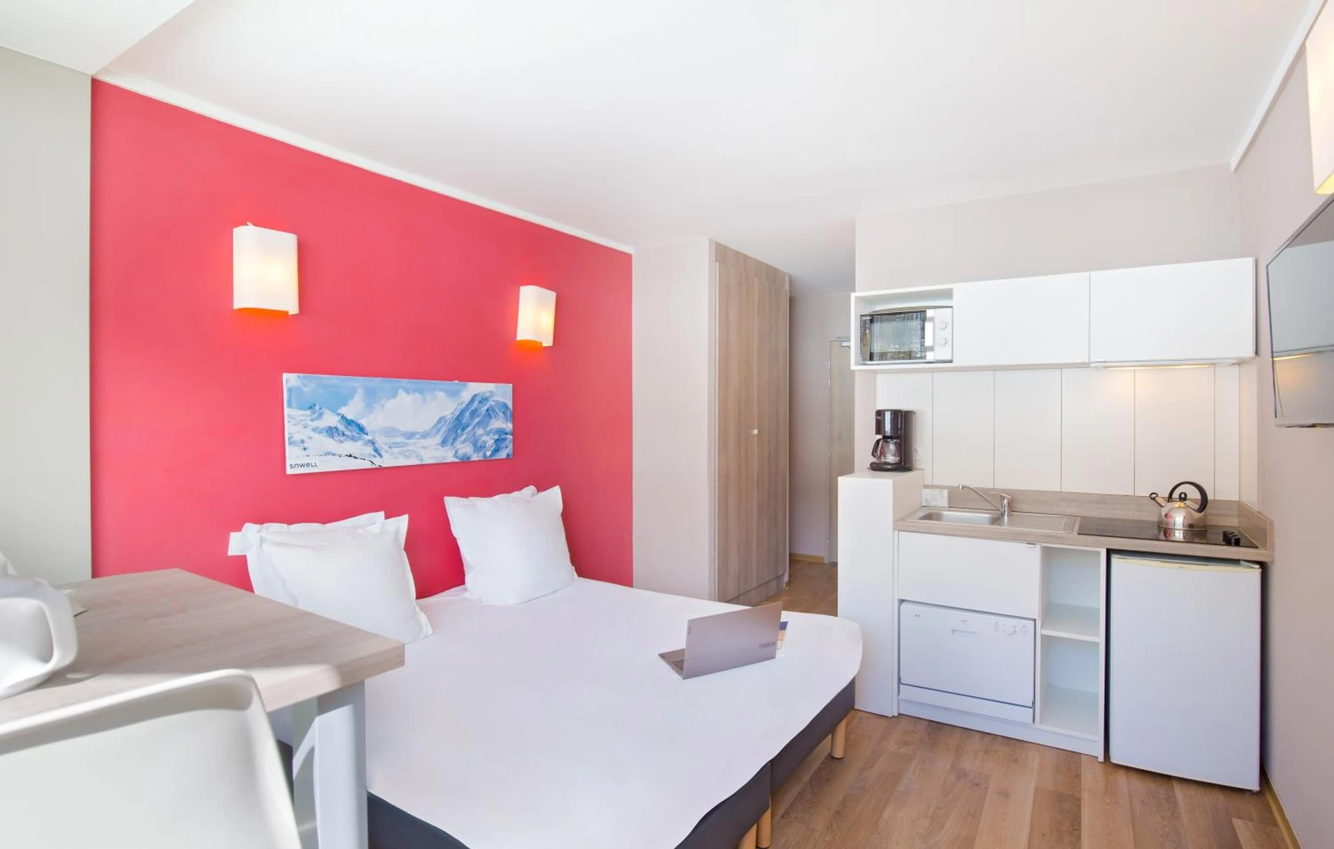 Chambre disponible pour un séminaire d'entreprise à SOWELL RESIDENCES New Chastillon - Isola 2000