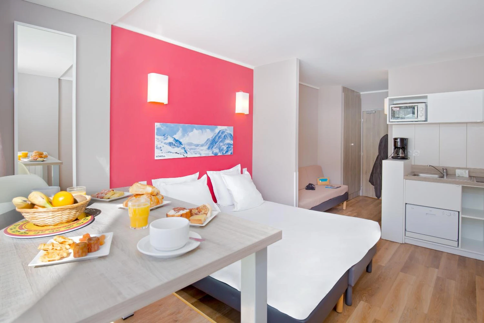 Chambre disponible pour un séminaire d'entreprise à SOWELL RESIDENCES New Chastillon - Isola 2000
