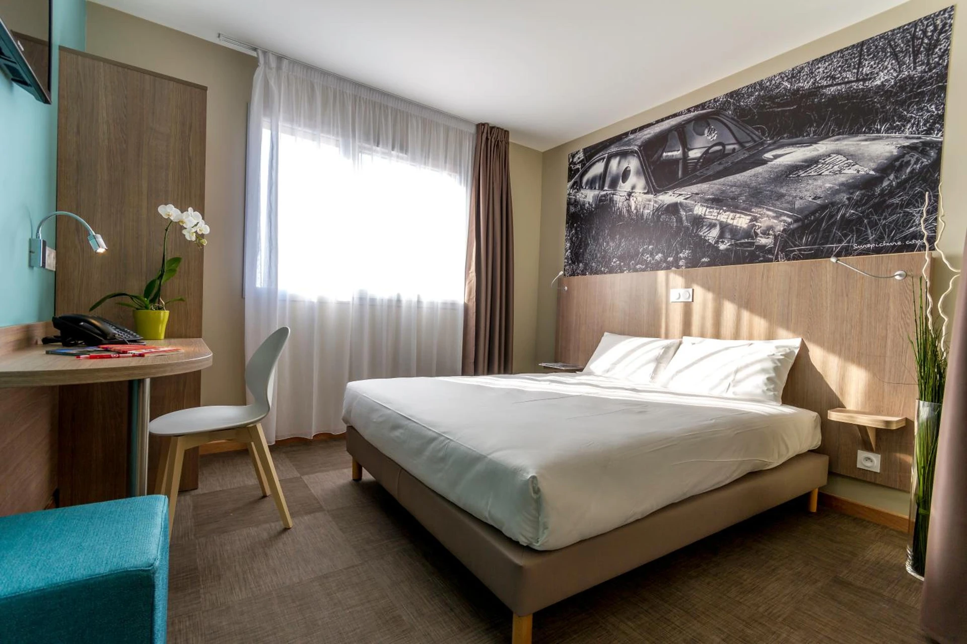 Chambre disponible pour un séminaire d'entreprise à The Originals City, Hôtel Ecoparc, Montpellier Est - Saint-Aunès