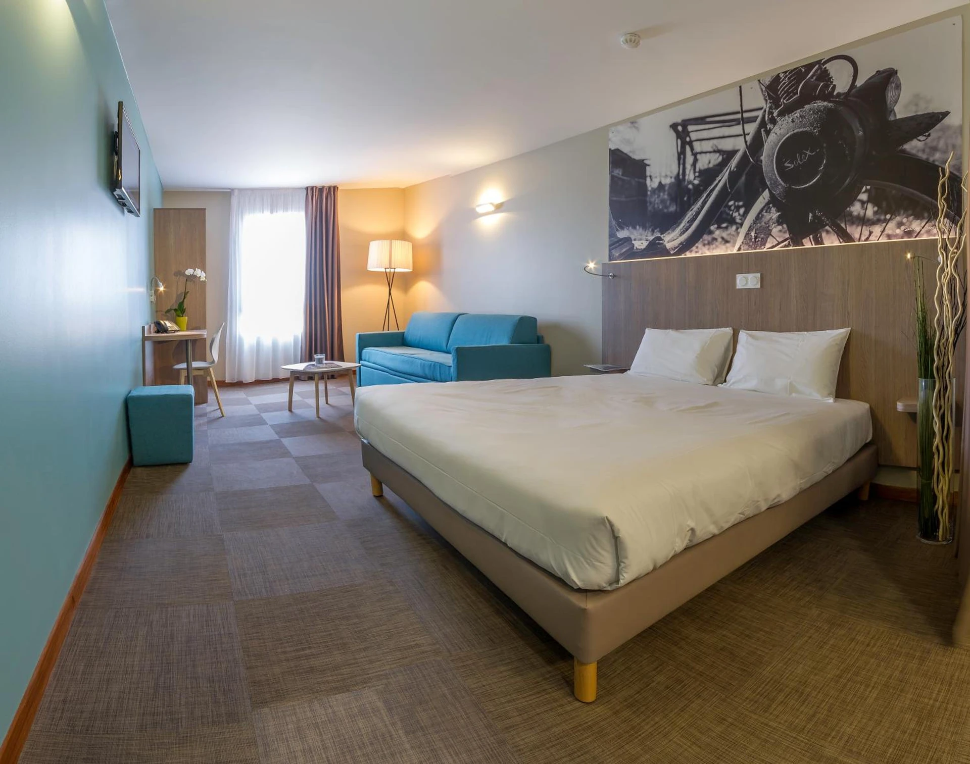 Chambre disponible pour un séminaire d'entreprise à The Originals City, Hôtel Ecoparc, Montpellier Est - Saint-Aunès